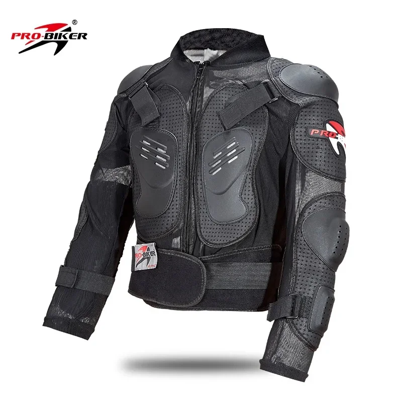 PRO‑BIKER Full Body Armor Motorcycle Jacket Shock‑Absorb Anti‑Impact Protective Vest MTB Motocross Offroad Dirt Bike Accessories