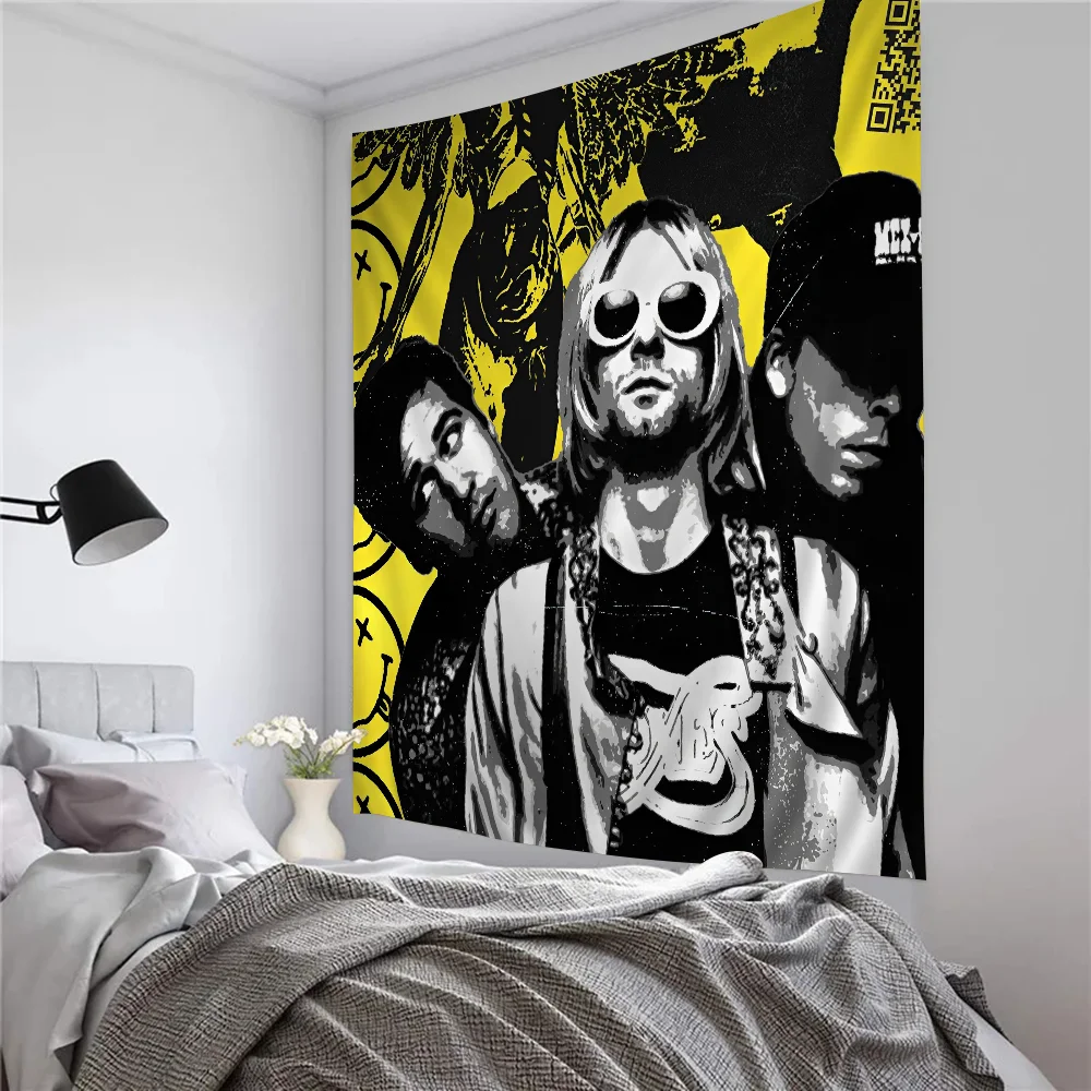 N-Nirvana Japanese Warrior Samurai Tapestry Printing Cheap Hippie Wall Hanging Bohemian Wall Tapestries Mandala Art Home Decor