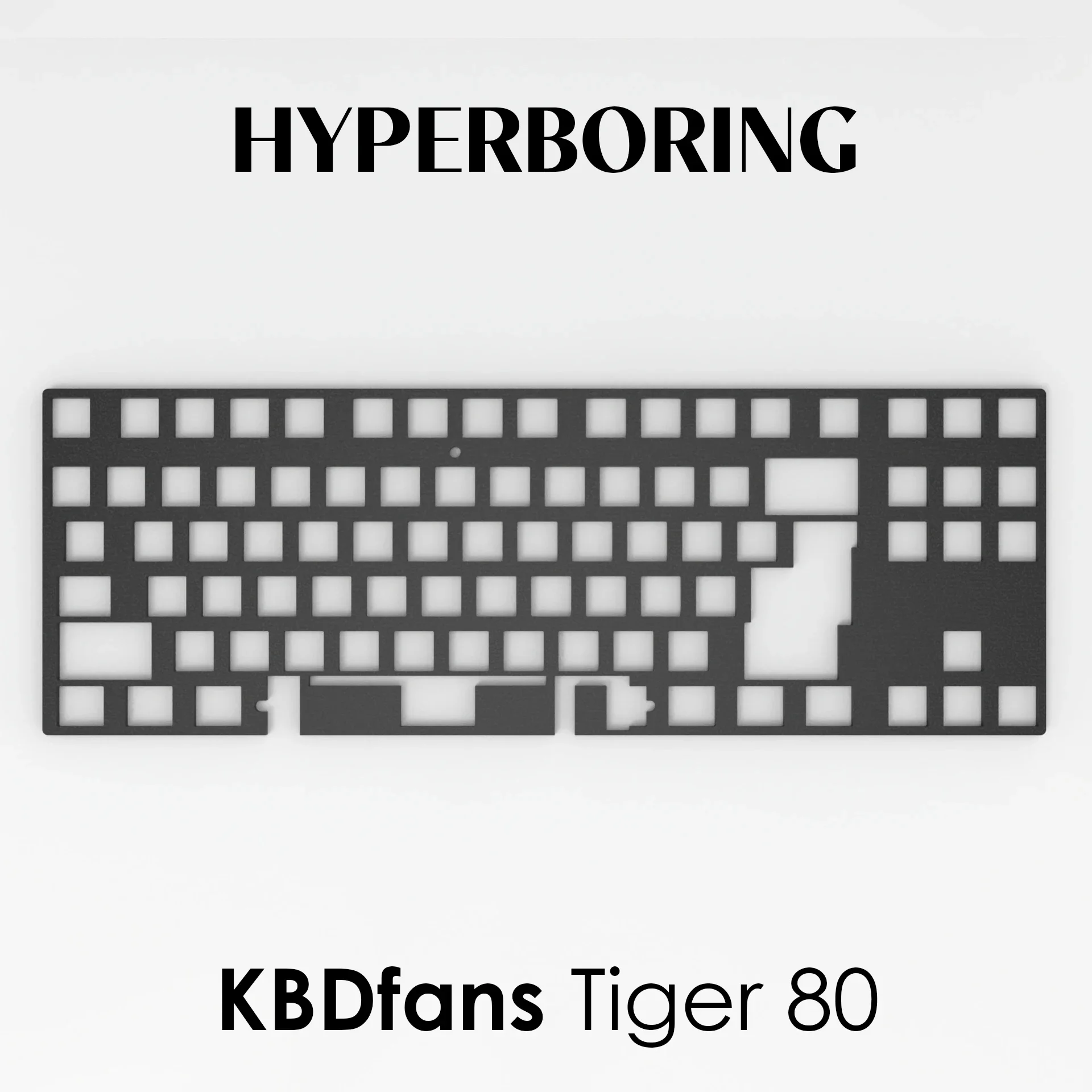 Imagem -04 - Kbdfans-teclado Tiger 80 Lite Placa 7u pp Fr4 Espuma Iso Poron