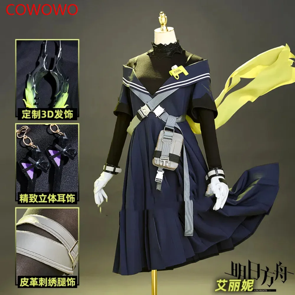 COWOWO Arknights Irene Women Dress Cosplay Costume Cos Game Anime Party Uniform Hallowen Play Role Clothes Clothing