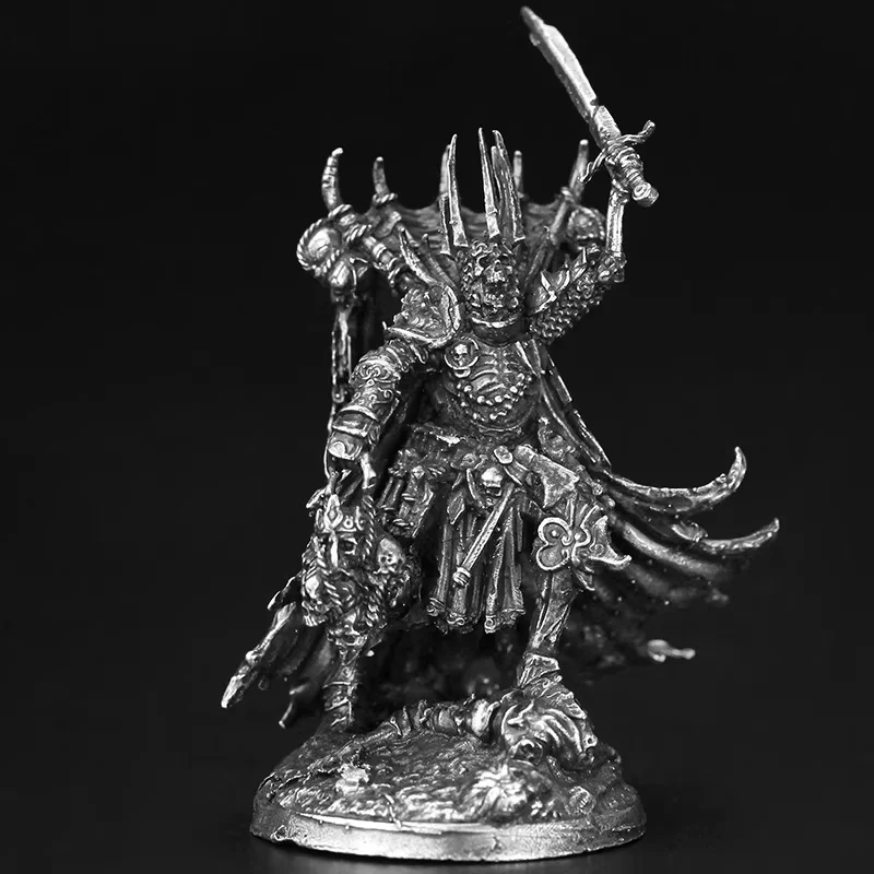 Cupronickel Metal Undead Soldier Model Creative Board Game Piece Miniature Figurine Desktop Car Interior Ornament Accessories