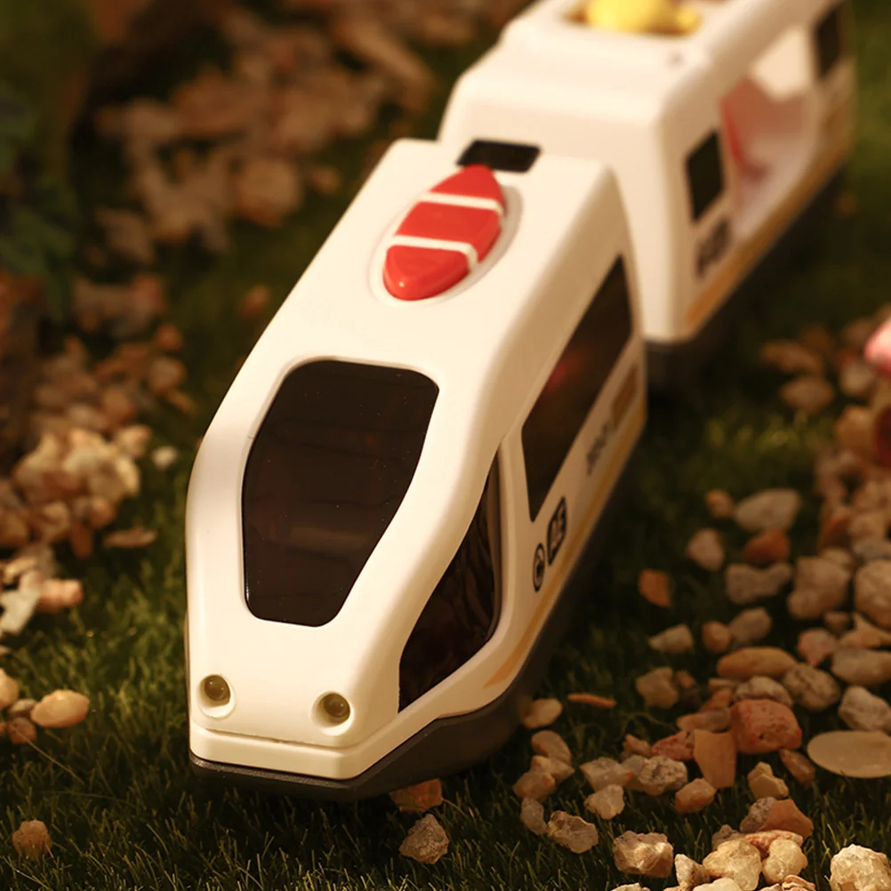 Train électrique télécommandé pour enfants, en plastique, détails fins, moteur résistant à l'usure, pour Collection, décoration, cadeau, 1 ensemble