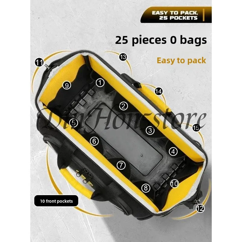 Tool Kit Durable Special Portable Storage for Electricians Repair Canvas Tool Bag