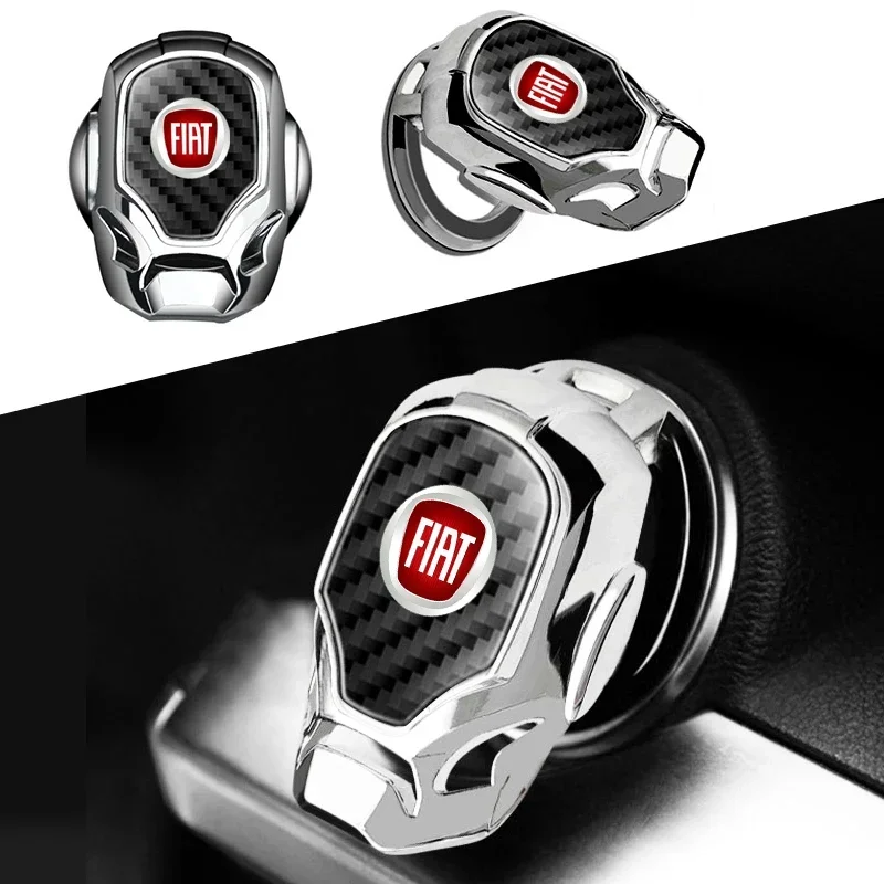 Anillo Protector Metálico para Botón de Encendido/Apagado del Motor para FIAT Abarth 500 Pulse Panda Tipo Strada 600 500L Mobi