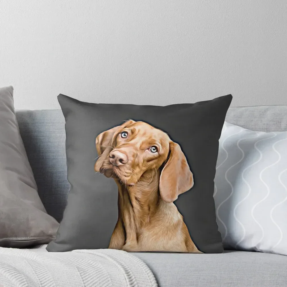 Vizsla Strikes A Pose Throw Pillow anime girl Bed pillowcases Christmas Throw Pillows Covers pillow