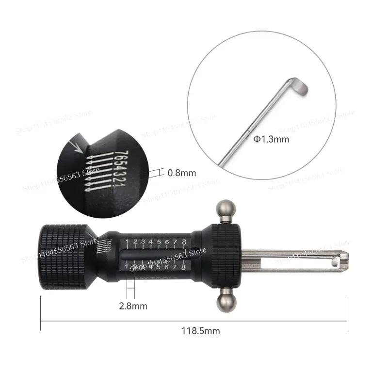 Новое поступление, популярные 7 или 8-контактные отмычки для замков, 7x7, точечный ключ, принадлежности для жилых слесарных инструментов