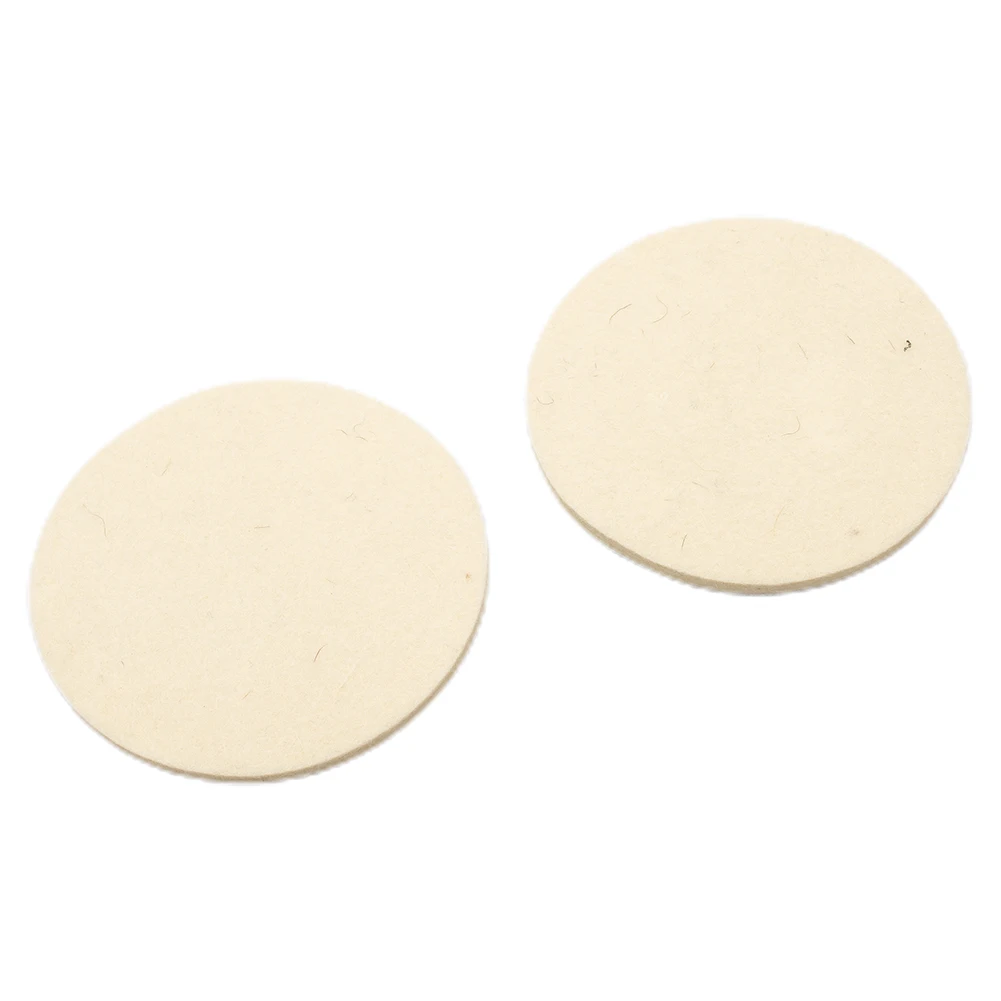 2pcs 5 Inches 125mm Wool Felt Polishing Pad Wheel For Glass Stainless Steel Polishing Disc Buffing Pads Replacement