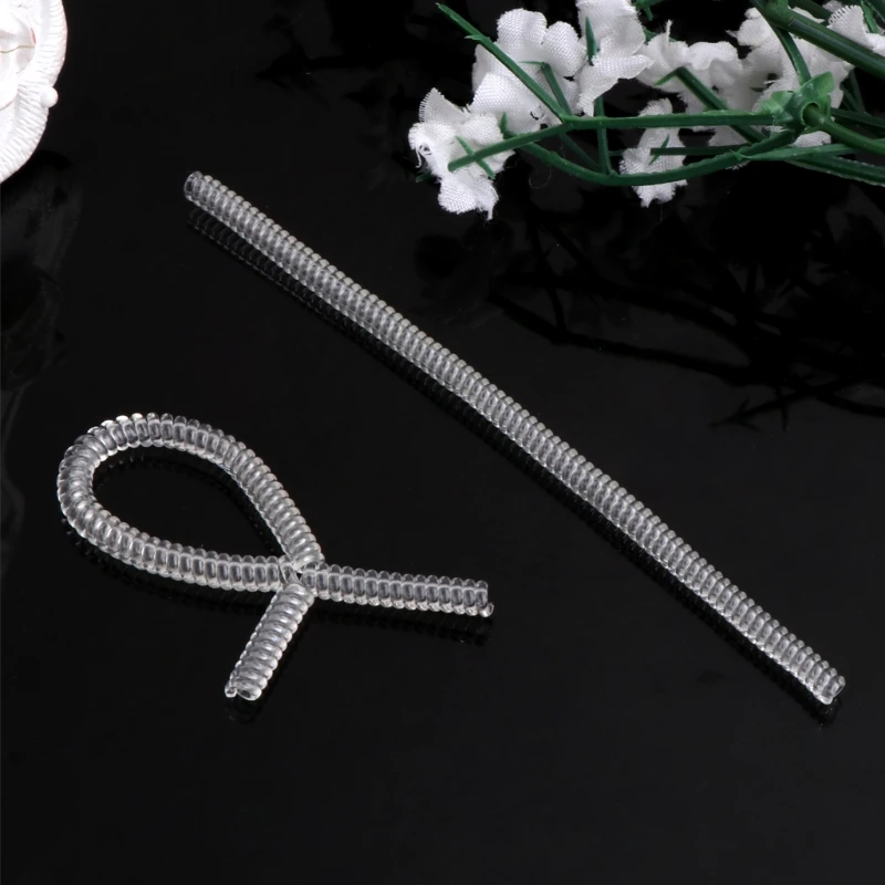 652F 10 Pcs Ring Size Adjuster for Loose Ring Unique Design Plastic Ring Tightener Jewelry Guards Sizer Jewelry Accessories