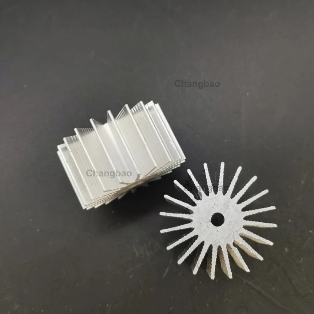 

D36*15mm 1W/3W High Power LED Aluminum Heat Sink Lamp Radiator with Holes