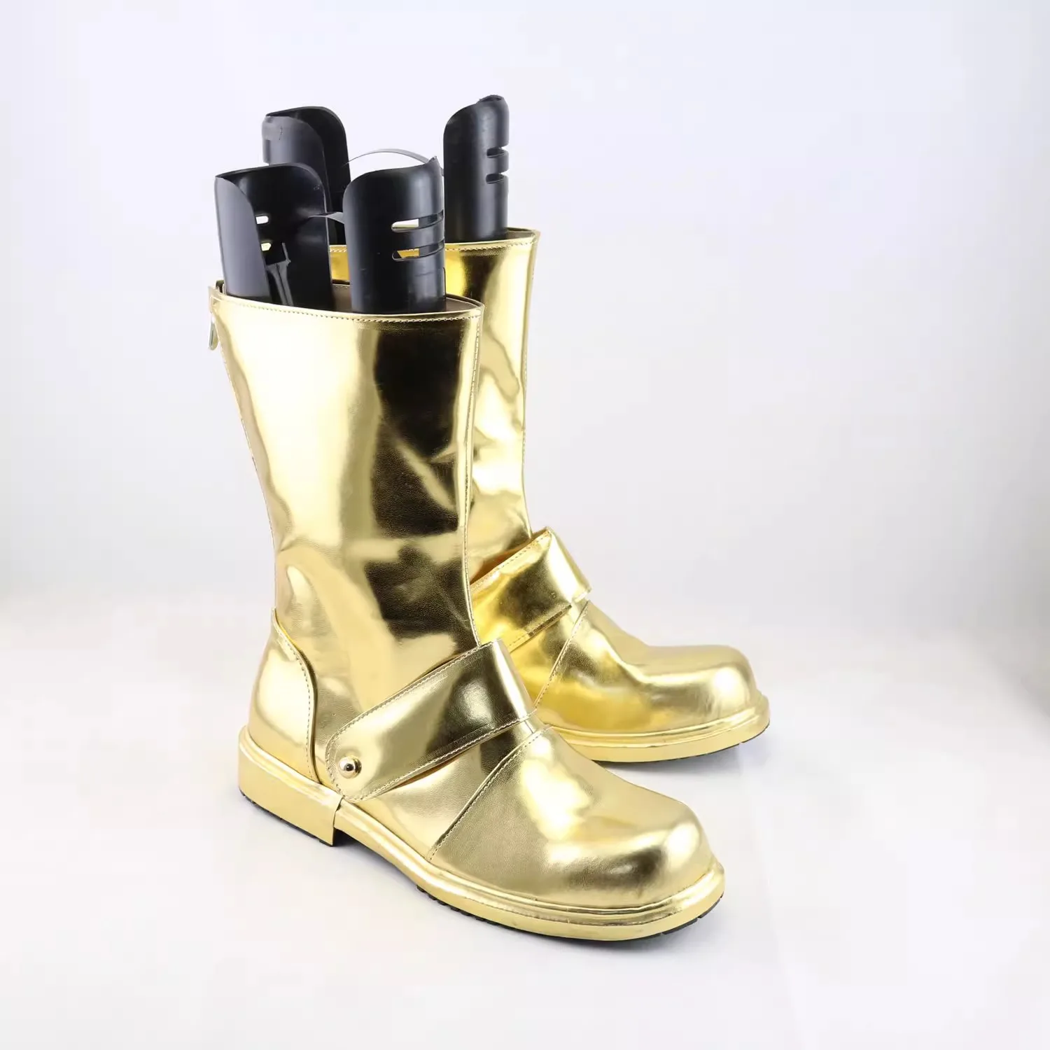 SAO Sword Art Online Alicization Alice Zuberg Cosplay Costume Shoes Golden Handmade Faux Leather Boots