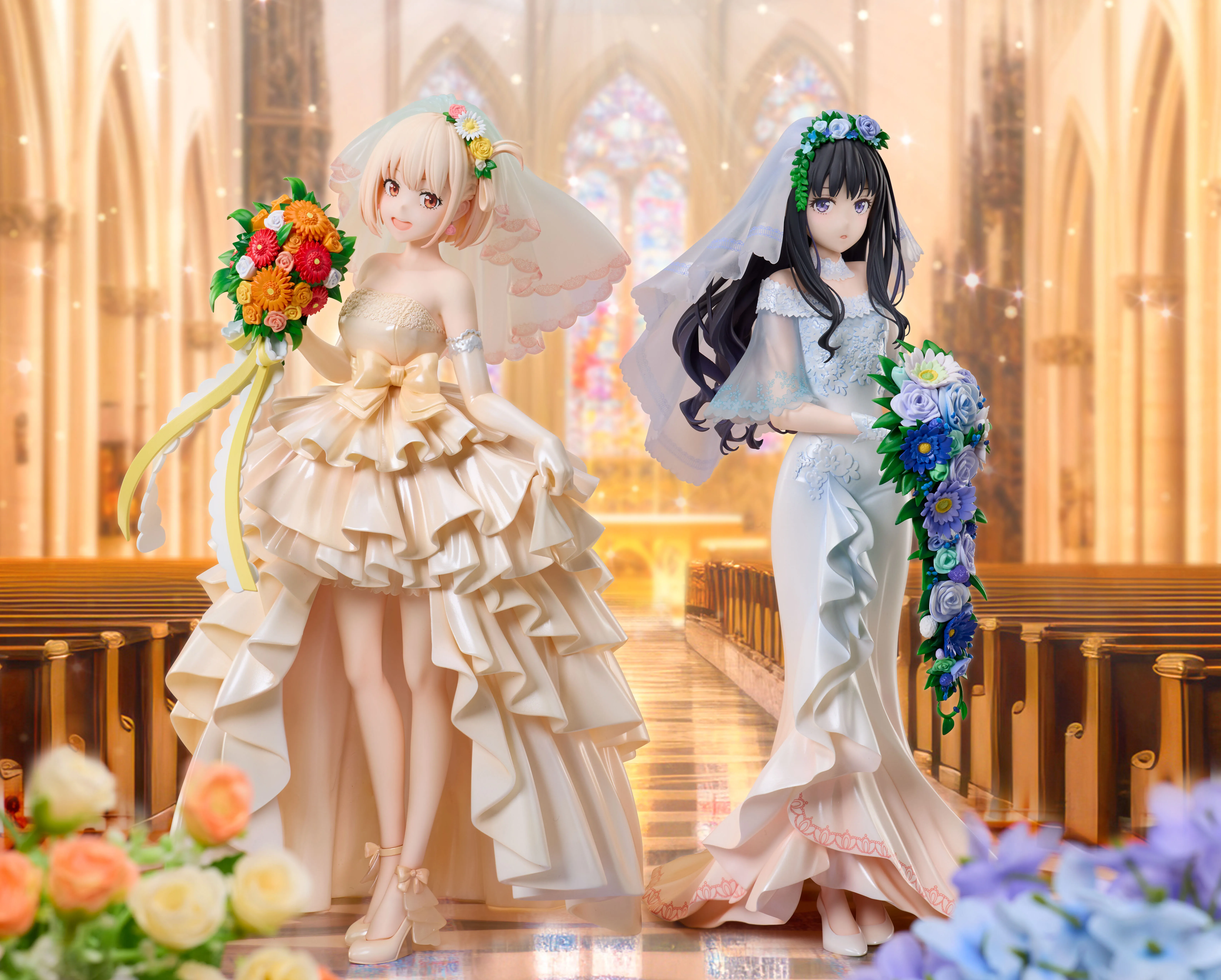 In Stock ANIPLEX+ Nishikigi Chisato Inoue Takina Wedding Dress Version 1/7 Beautiful Girl Anime Figure Toy Gift Model Collection