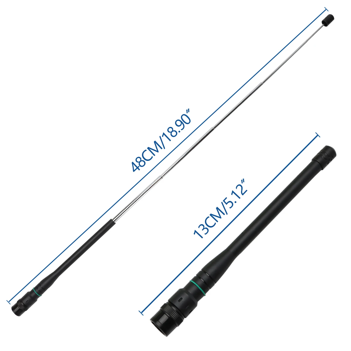 Abbree AR-775 teleskop antenne sma-weiblich/männlich/bnc dual band antenne für quan sheng uv k5 k6 baofeng UV-5R BF-888S 21 ham radio – Detail 20