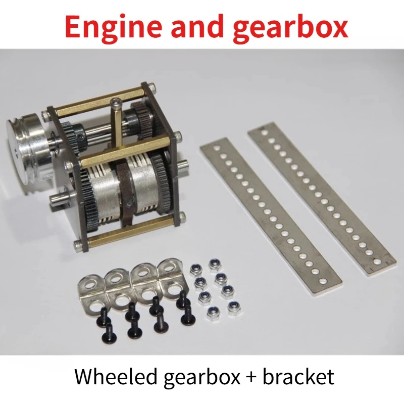 RC Car Model Engine Gearbox Clutch Friction Gearbox DIY Homemade Modified Accessories Methanol Car Reverse Gear Box