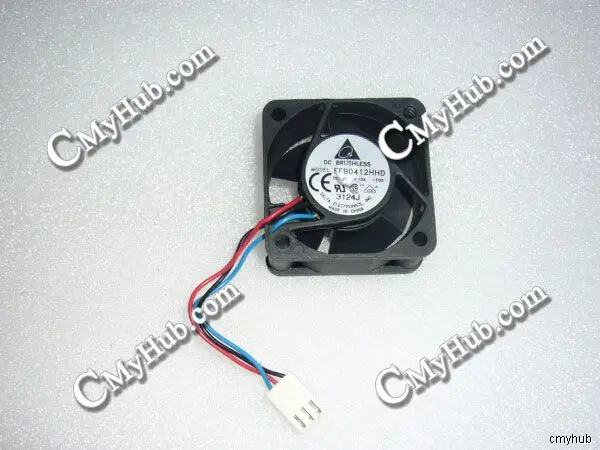 For Delta Electronics EFB0412HHD F00 DC12V 0.15A 4020 4CM 40mm 40x40x20mm 3Pin 3Wire Cooling Fan EFB0412HHD -F00 F00