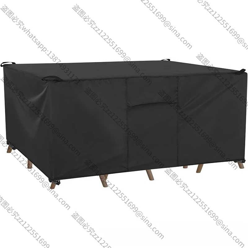 Suitable for Outdoor Waterproof and UV-proof Courtyard Furniture Cover Suitable for Outdoor Rectangular Table and Chair Set Dust