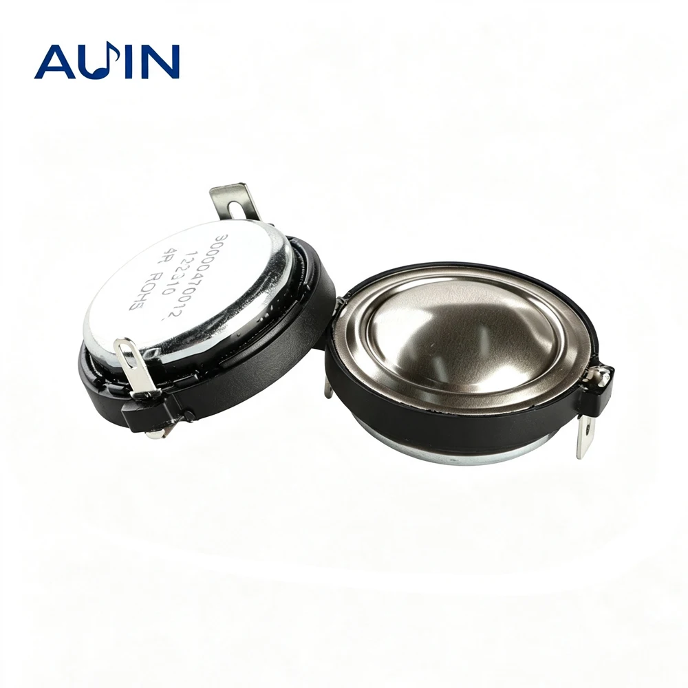 AUIN 2 Stück 1 Zoll Hochtöner 4 Ohm 30W Hochtöner-Einheit Mini-Lautsprecher für Auto-Audio DIY