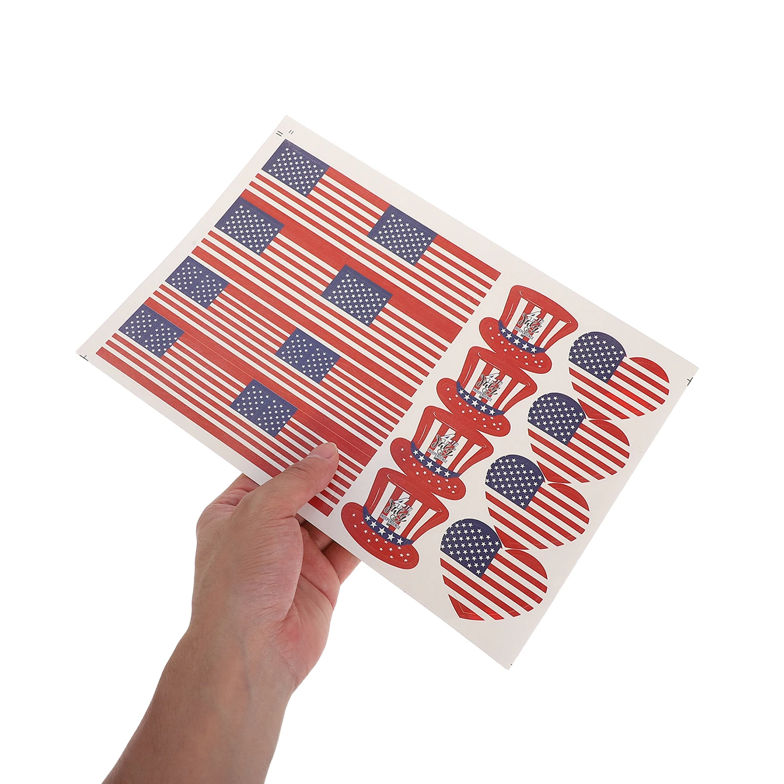 

160 Pcs National Day Party Stickers Decorative American Flag Favors Make up Face Supplies Makeup