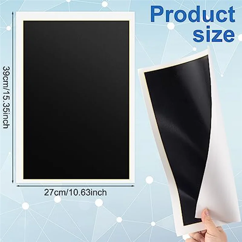 4 PCS Black Laser Engraving Marking Paper, 39X27cm Laser Color Engraving Paper for Metal, Glass,