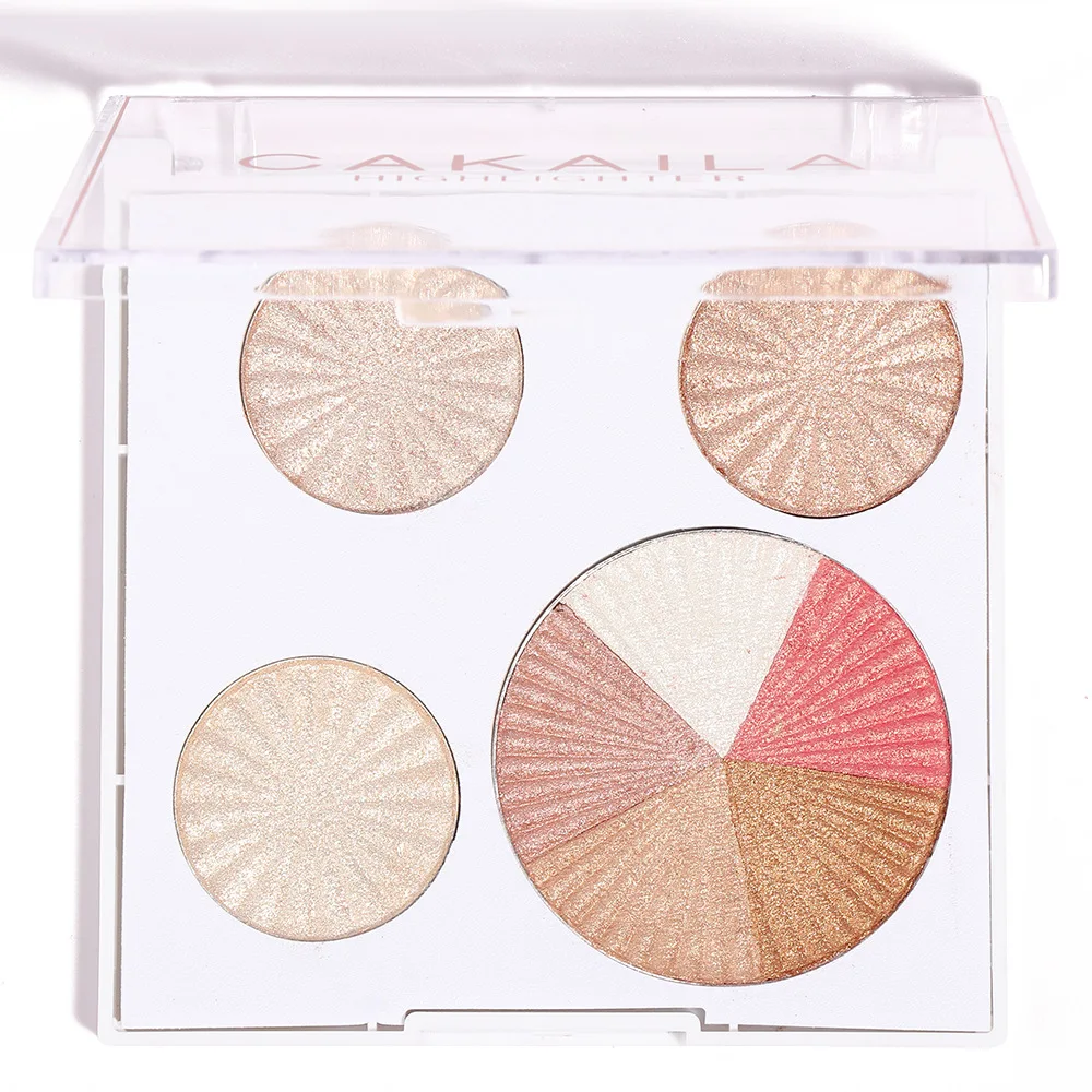 8 Color Baked Highlighter & Contour Palette Face Sculpting Powder for Cheekbones Nose All Day Wear Makeup Travel Friendly
