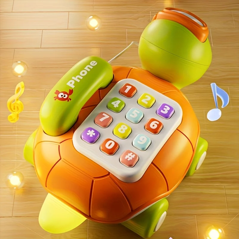 Multifunctional turtle-themed phone with various game modes, suitable for both men and women, and features music and light funct