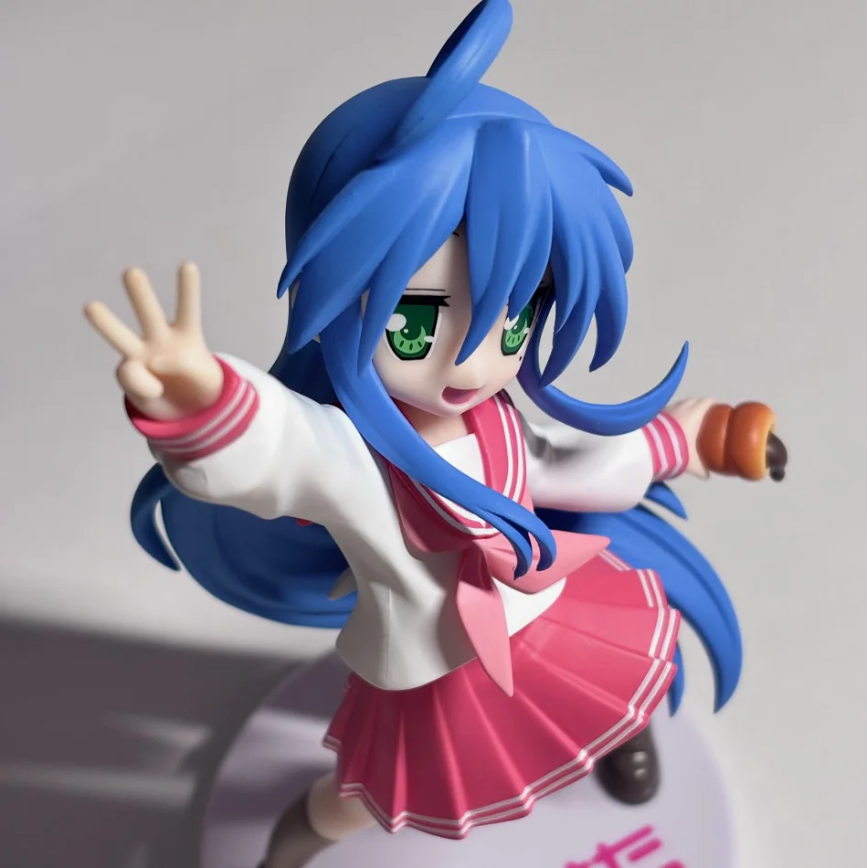 17cm Anime Lucky Star Izumi Konata Figur Niedliche Matrosenuniform Figurine Modell Spielzeug Tischdekoration Wohndeko Sammlerstück Geschenk – Detail 8
