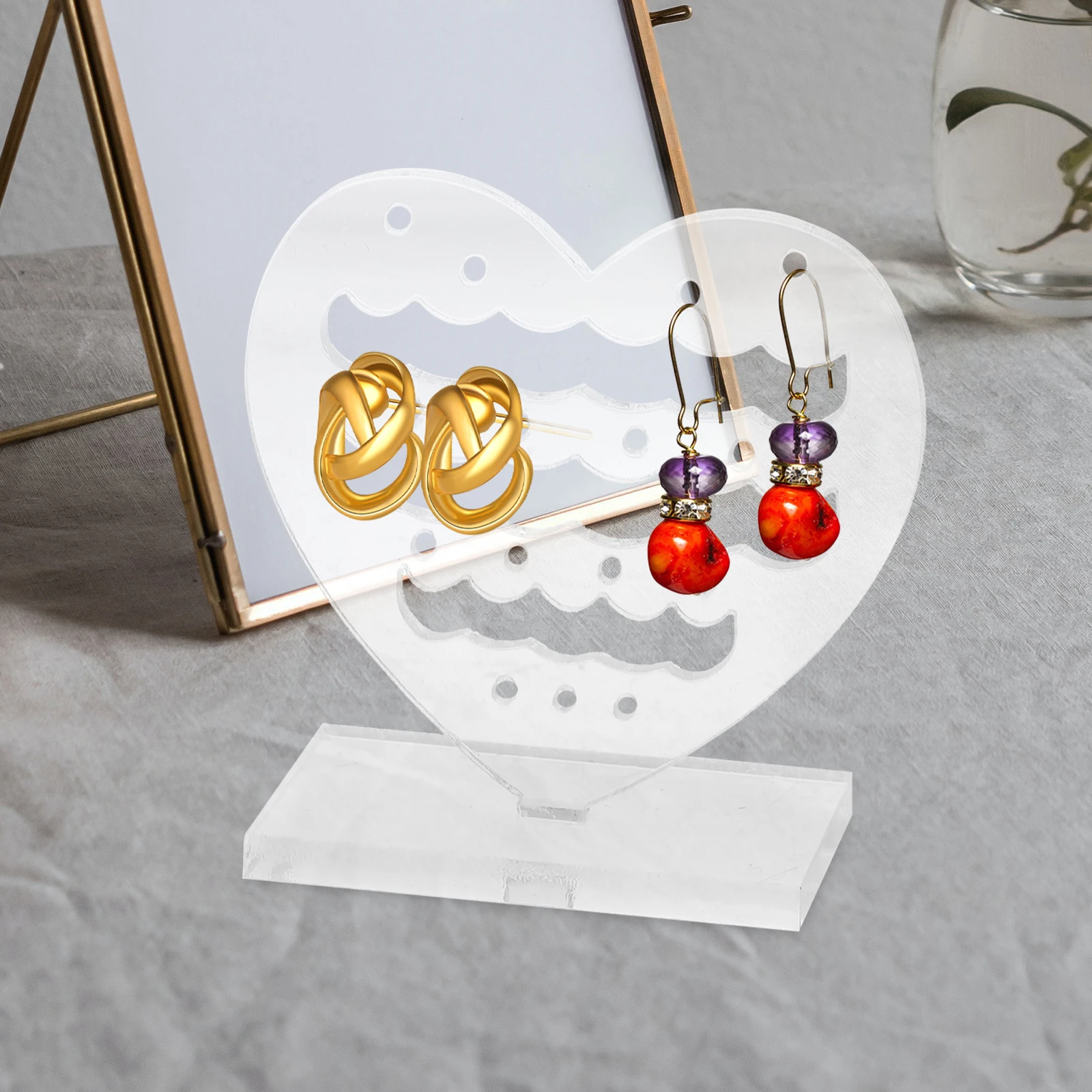 

2pcs Earring St 60mm Jewelry Storage Rack Plastic Ear Studs Display St Holder Necklace Display St Necklace Prop