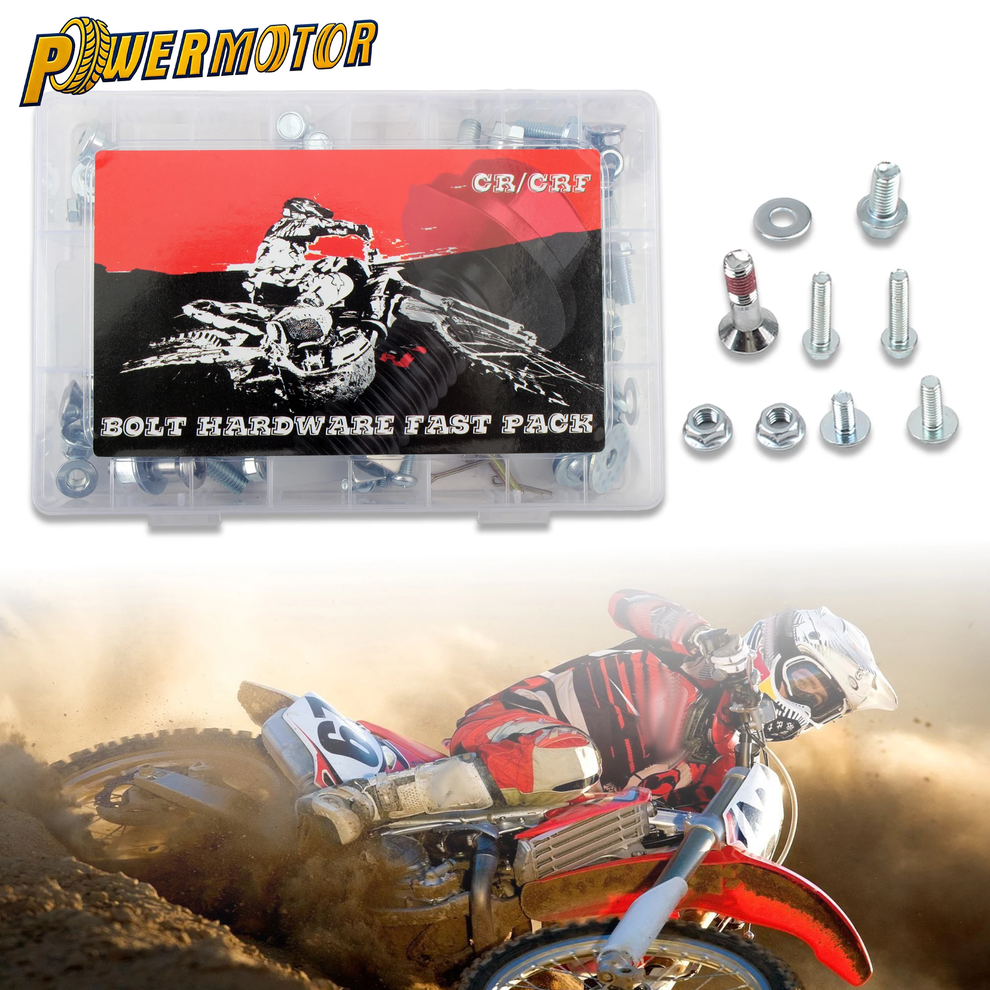 

For Honda CR CRF Motorcycle Full Plastics Fastener Kit CR125 CR250 CRF250 CRF450 R X L 2003-2025 Motocross Fairing Fender Bolt