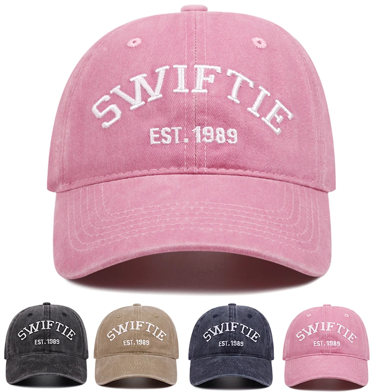 قبعات بيسبول كاوبوي ناعمة مطرزة ومغسولة لعام 1989 للرجال والنساء قبعات عتيقة للأب القديمة قبعات غير رسمية على الموضة