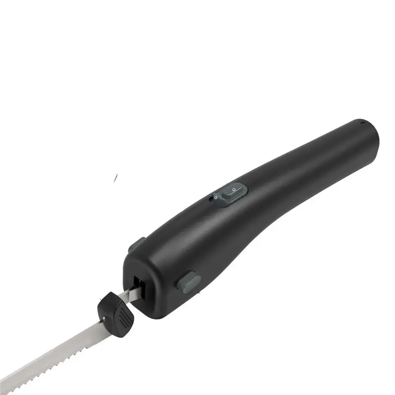 【passione-】usb-rechargeable-2500mah-electric-carving-knife-comfort-grip-handle-safety-lock-button-stainless-steel-blades-bread
