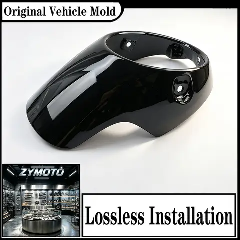FOR Triumph T100 T120 Thruxton Thunderbird Honda CB150R Ducati Monster 2010-2026 Motorcycle Headlight Fairing Cover PPS Black Ca