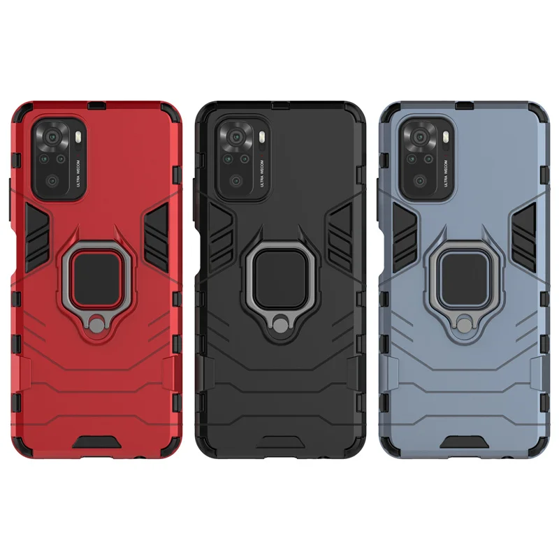 Per Cover Xiaomi Poco M5S custodia per Poco M5S Capas Cover posteriore magnetica in metallo per Poco M5S M5 M4 Redmi Note 10 S Pro Fundas