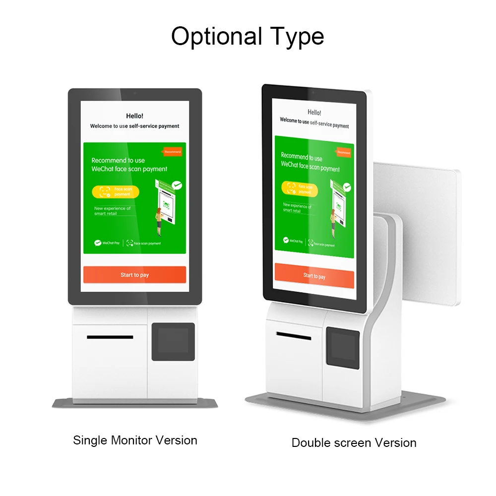 Self-service Payment Kiosk Food Self Ordering Machine for Restaurant 15.6 Inch Automatic Touch Screen - view 4