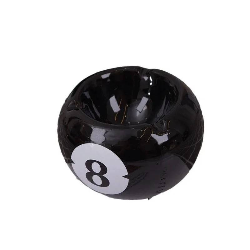 For Creative Ceramic Ashtray, Billiards Black 8 Ashtray, Creative Personalized Home Office Ceramic