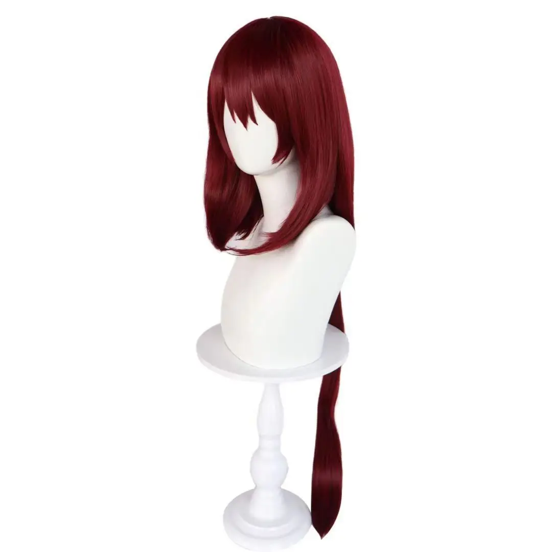 Hooxiao Little Red Fairy Huan Du Luolan Red Ponytail Cosplay Wig For Anime Character Rose Inner Network