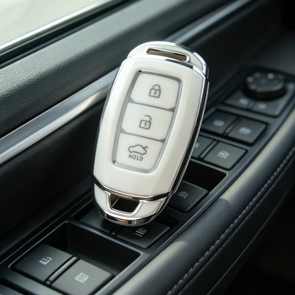 Key Fob Case Cover For Hyundai I30 Ix35 KONA Encino Solaris Azera Grandeur Ig Accent Santa Fe Palisade