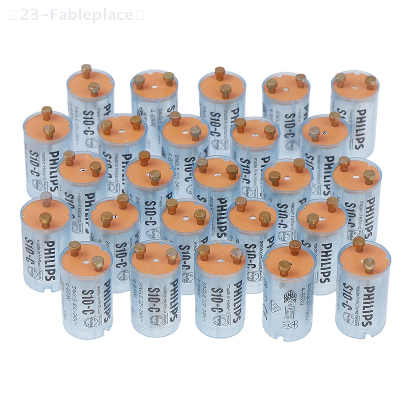 25Pcs/Box Illuminator Fluorescent Lamp Starter With Capacitor Jumping Bulb Old-fashioned Fluorescent Lamp Tube