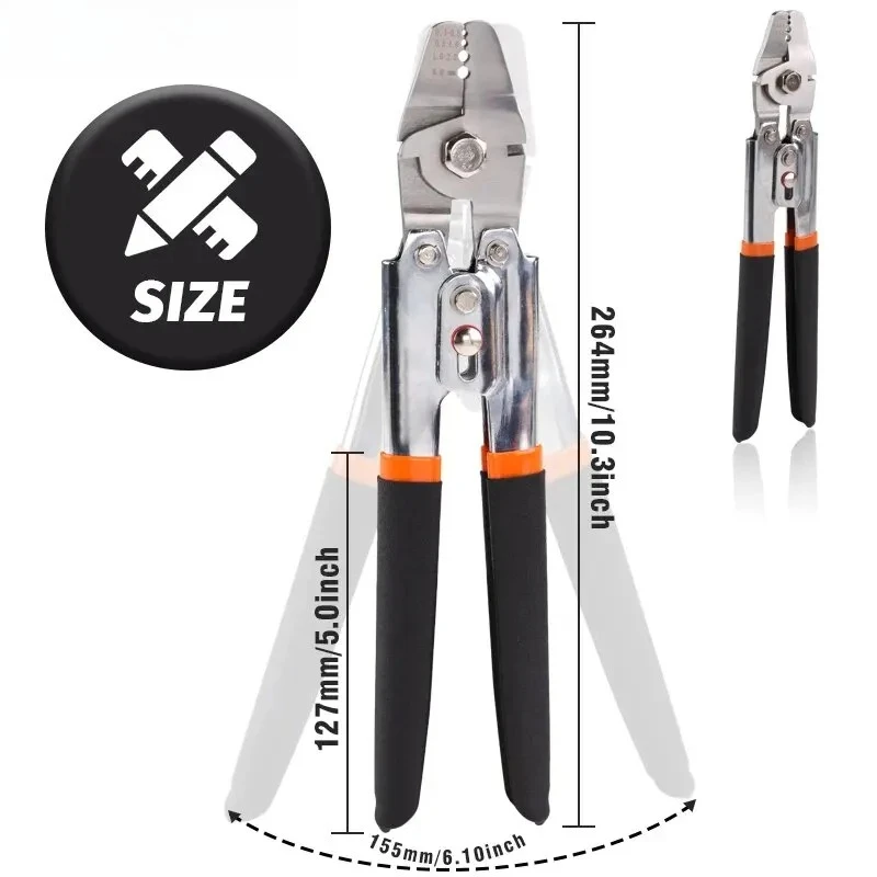 For Fishing Lines and Aluminum Crimping Loop Sleeves up to 2.2mm Pliers Wire Rope Crimping Tool - Swager and Crimper