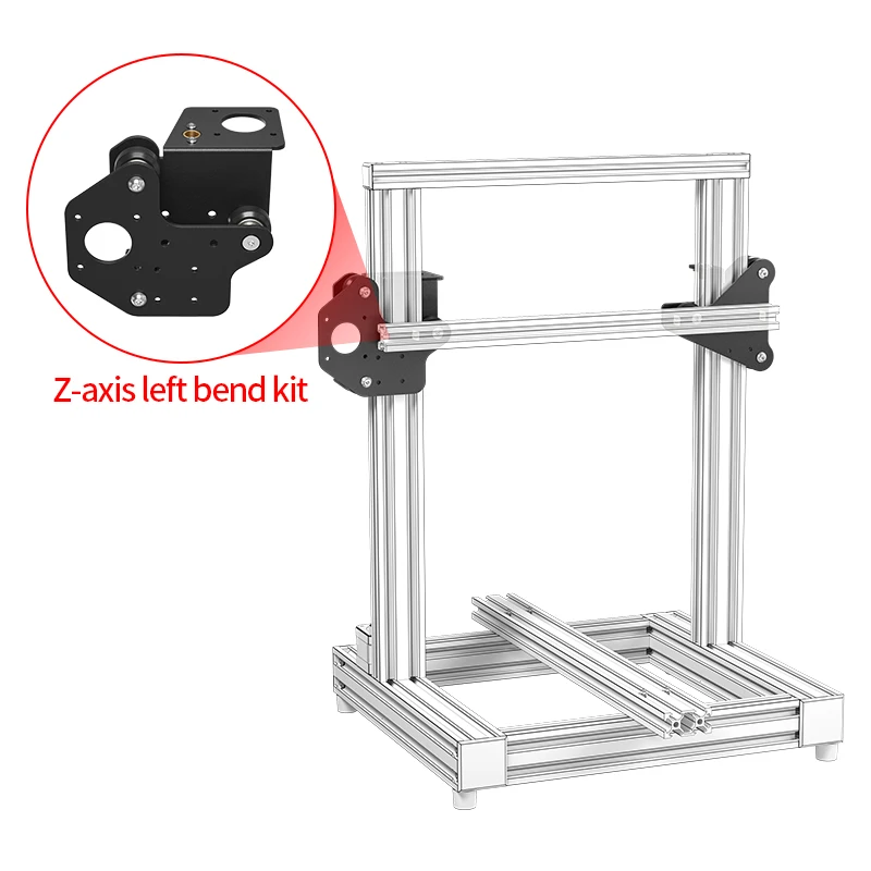 3D Printer Parts X/Z Axis Motor Mount Bracket Left Z/X-Axis Front/Back Motor Mount Plate With Wheels For CR-10 Ender-3 Upgrade