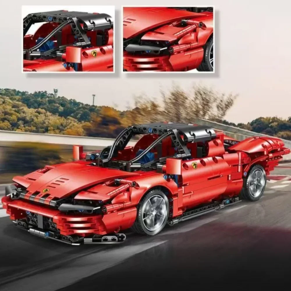 SP3 Supercar รุ่นการวิเคราะห์ Building Block รุ่นกีฬารถอิฐของเล่นเดสก์ท็อปเครื่องประดับสําหรับชายหญิงเด็กของขวัญวันเกิด