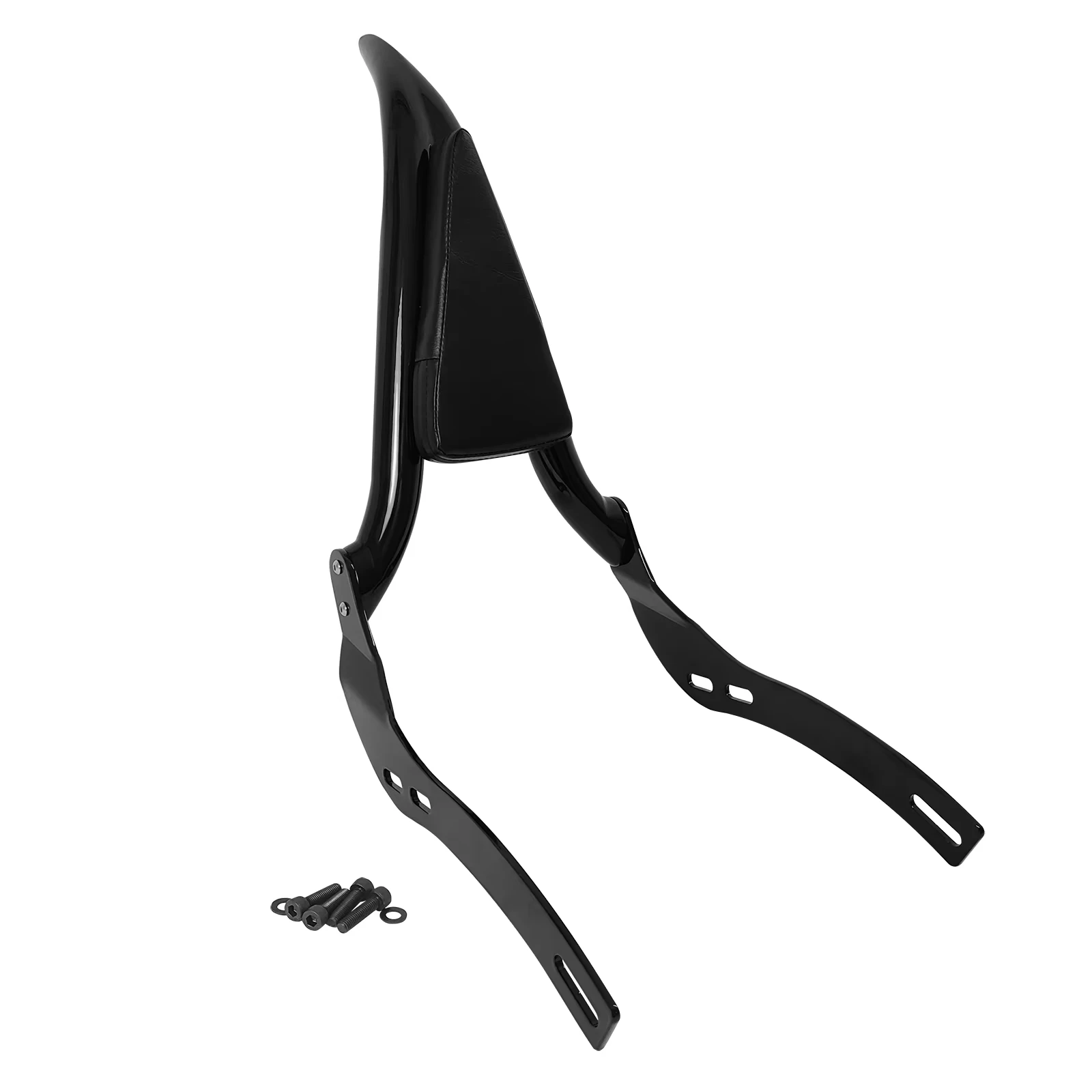 Black Motorcycle Backrest Sissy Bar for 2018-2024 Indian Scout Bobber Rogue Sixty Twenty Passenger Back Rest Sissybar Rear Pad
