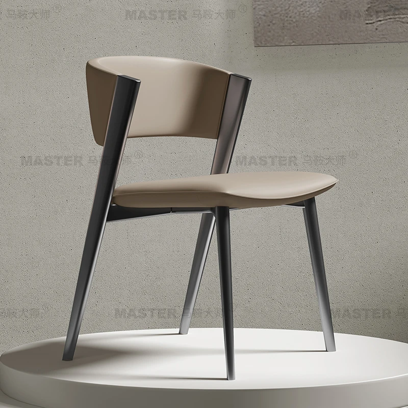 

Italian minimalist Dining Chairs luxury designer modern trendy Dining Chairs bedroom grey sillas para sala de estar furniture