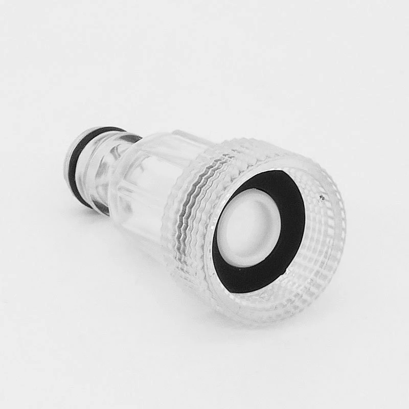 High Pressure Car Washer Water Inlet Filter Transparent Plastic Connector 6 Points Interface Home Washing Machine Accessories