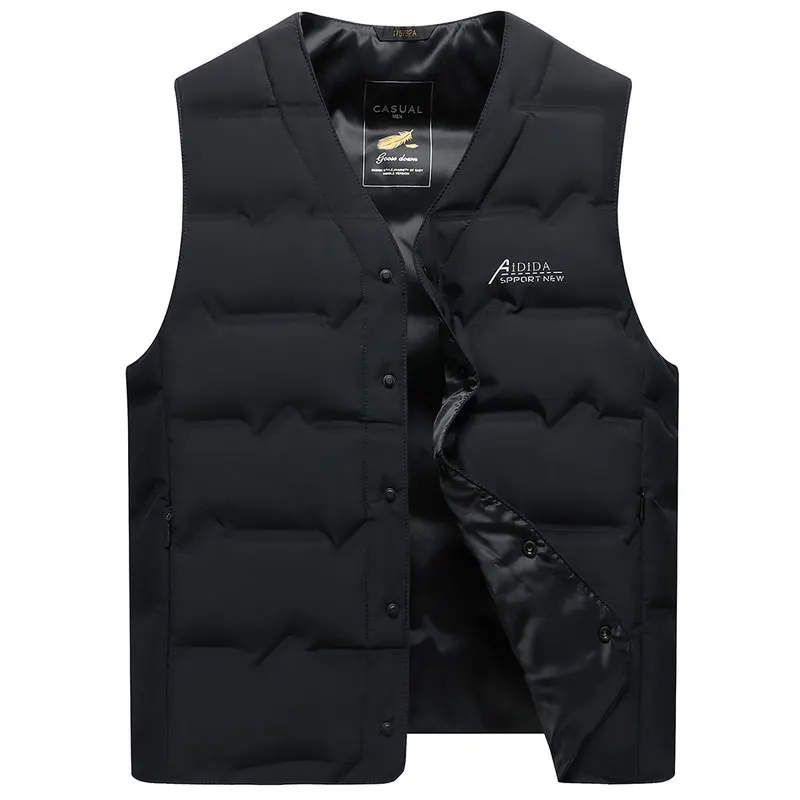 

90 white duck down, spring, autumn and winter men's thermal vest, thickened down vest, wearing a vest jacket, vest men