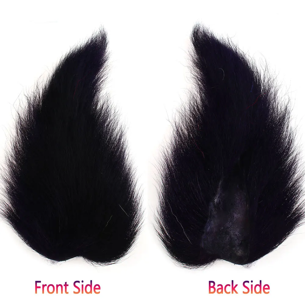 1PC Gefärbt Bucktail Fliegen Binden Material Ganze Bucktails Pelz Hirsch Haar Pelz Für Angeln Jigs Lockt Trocken Nass Streamer salzwasser Fliegen – Detail 13