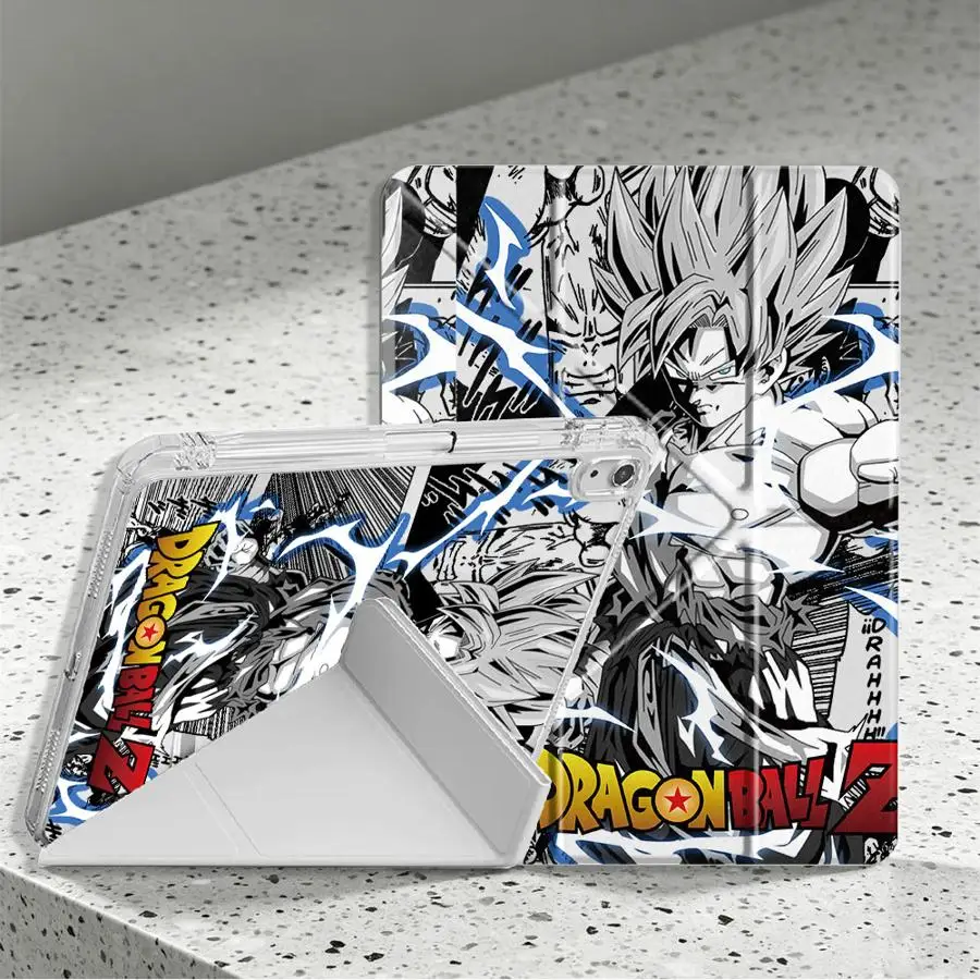 Tablet Case For Samsung Galaxy Tab S10 Lite S8 A8 A11 S9 Plus A9 Plus S7 FE With Pen Slot Cover Anime Goku Dragon Ball