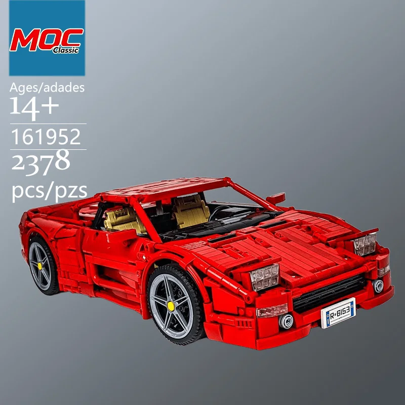 Specially Customized MOC Supercar F355 1:10 Technic Model - Trendy Educational Toys  Top Choice Gift for Casual Building Games