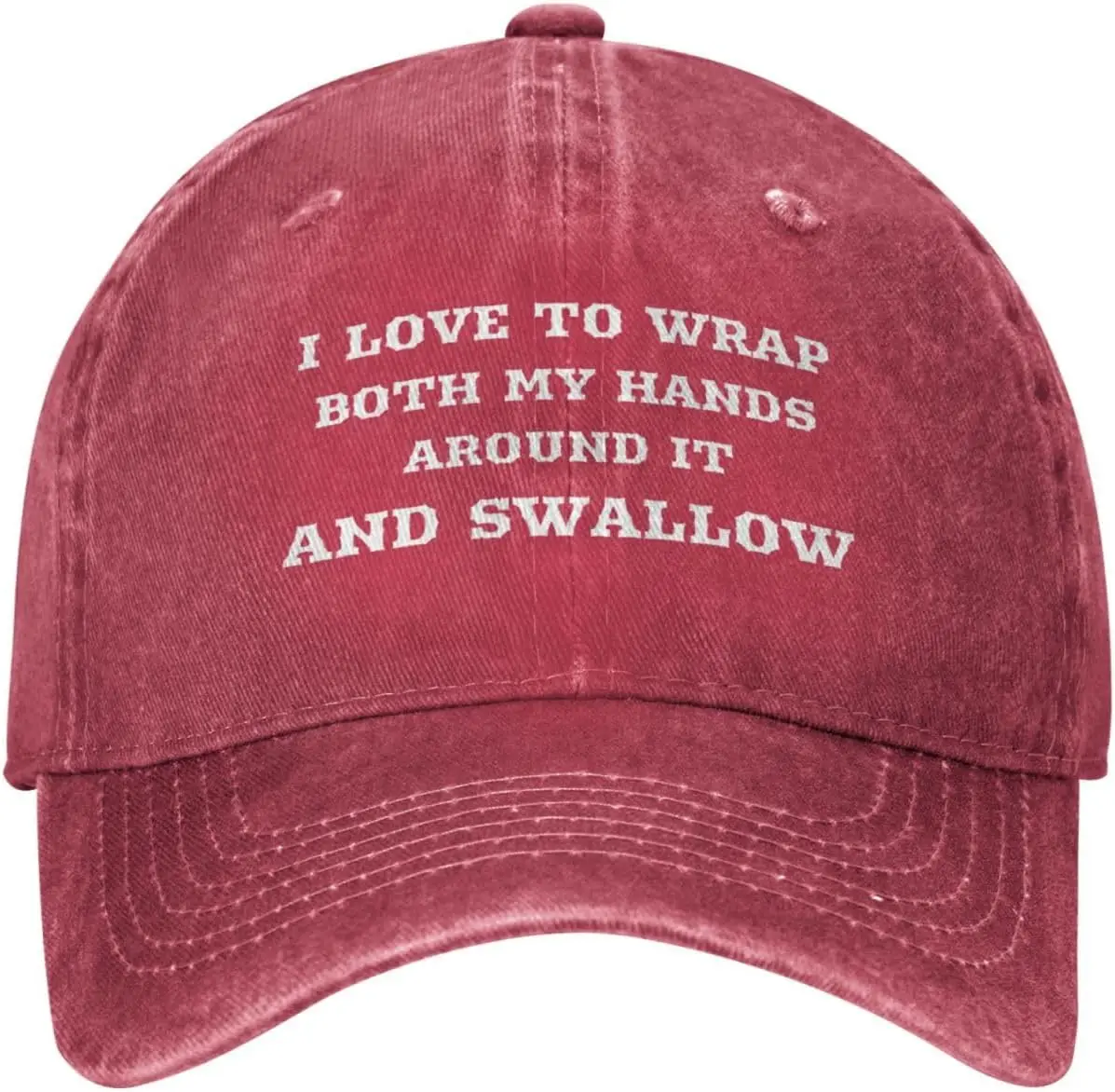 Funny Hat I Love to Wrap Both My Hands Around It and Swallow Hat for Women Baseball Hat Adjustable Hats