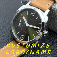 CORGEUT DIY custom 42mm Classic Square Mechanical Watch for Men ST3600 Sapphire Glass Sport Luxury Pilot Wristwatch RELOJ