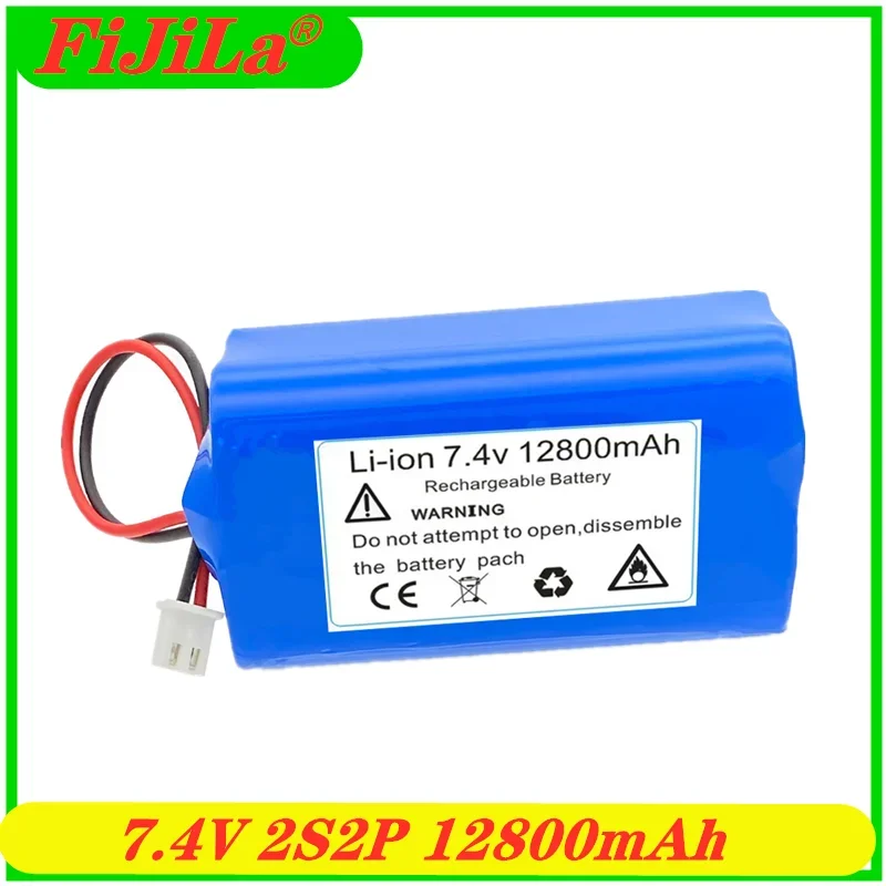 100% oryginalna bateria litowa 18650 7,4 V 12800 mah pakiet baterii megafon płyta ochronna głośnika