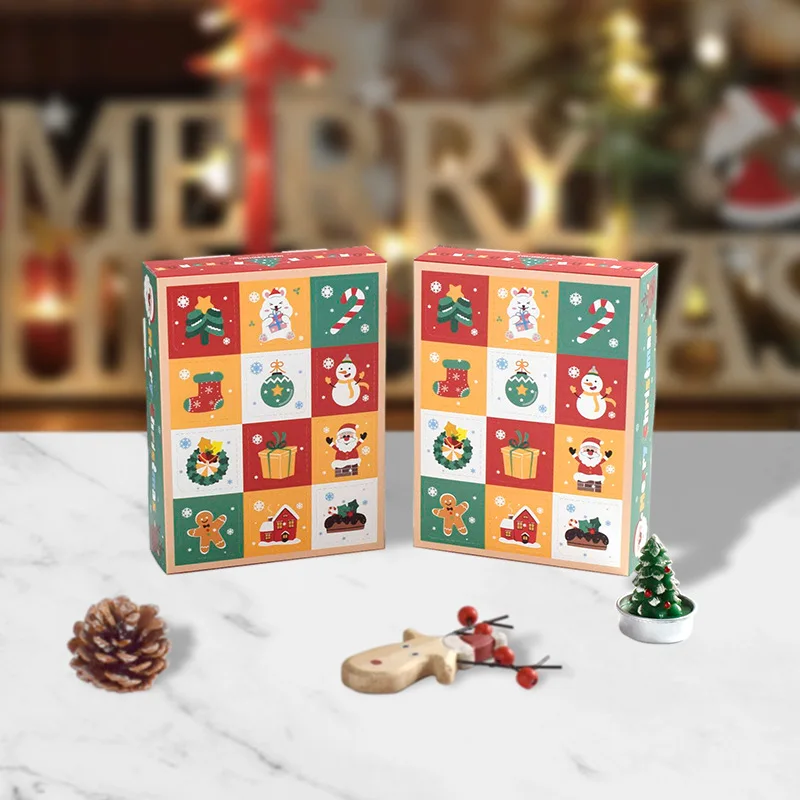 5/10/30pcs Merry Christmas Fun Blind Boxes Empty Box Pok Pok Le Homemade Surprise Gift Box Christmas Decor Party Supplies